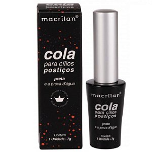 Macrilan - Cola para Cílios Preta a Prova D'água CA002