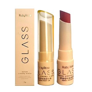 Ruby Rose - Batom Creamy Matte Glass HBF567 GL02 - UNIT