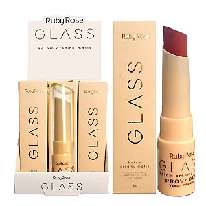 Ruby Rose - Batom Creamy Matte Glass HBF567 GL02 - 12 Und