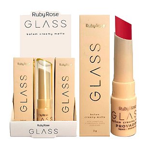 Ruby Rose - Batom Creamy Matte Glass HBF567 GL05 - 12 UND