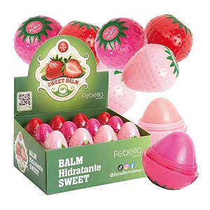 Febella - Lip Balm Sweet Morango LB7016 - Box C/24 UND
