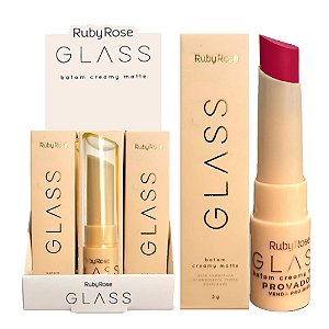 Ruby Rose - Batom Creamy Matte Glass HBF567 GL06 - 12 UND