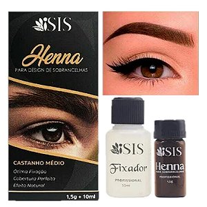 Isis - Henna Para Sobrancelhas Castanho Medio
