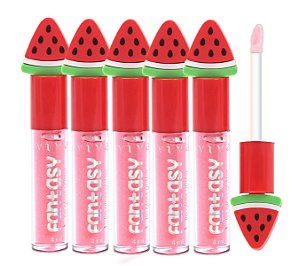 VIvai - Lip Gloss Glitter Fantasy Melancia 3249 - 6 Und