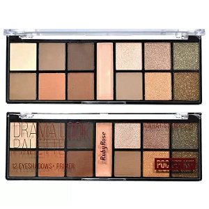 Ruby Rose - Paleta De Sombra Matte Nude Pocket Drama Look HB 9963