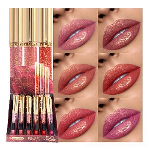 Pink 21 - Lip Gloss com Glitter Jewel CS4209 - 24 Und