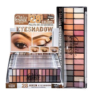 Miss France - Paleta de 28 Sombras MF7571 - 12 Und