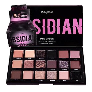 Ruby Rose - Paleta de Sombras Obsidian Precious HB2601- 12Un