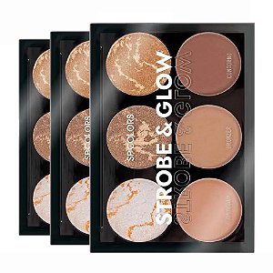 SP Colors - Paleta Iluminador Bronzer Contorno SP348 - 6 Und