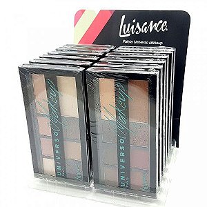 Luisance - Paleta de Sombra Matte e iluminador Universo Makeup  L1031 - Display com 12 unidades