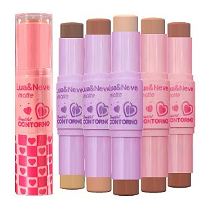 Lua e Neve - Contorno Stick Matte 2 em 1 LN02477 - 6 Und