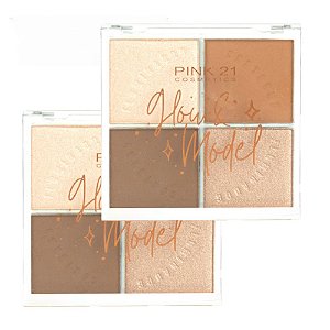 Pink 21 - Iluminador e Contorno Glow CS3970 Cor 02