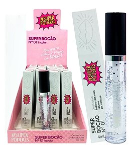 Super Poderes - Gloss Super Bocao N1 Incolor GSBSP - 24 Und