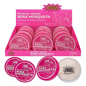 Super Poderes - Po Facial Solto Vegano Rosa Mosqueta - 12 Un