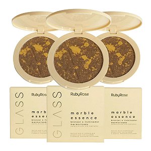 Ruby Rose - Bronzer Iluminador Glass Royalty HBF1605 G2 - 6 Und