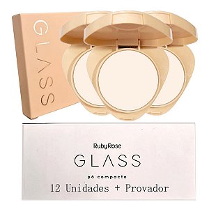 Ruby Rose - Po Compacto Glass GPF10 Aveludado HB863 - 12 Und