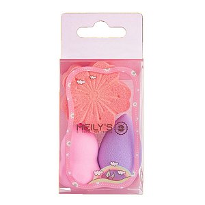 Meily's - Kit 3 Mini Esponjas MAC320 Flor - 1 Kit