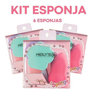 Meily's - Kit 6 Esponjas MAC312 Patinha - 6 Kits