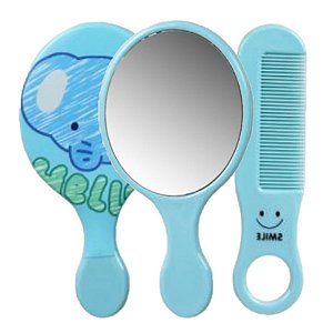 Espelho Fofo com Pente Raquete BSH5113 - UNIT