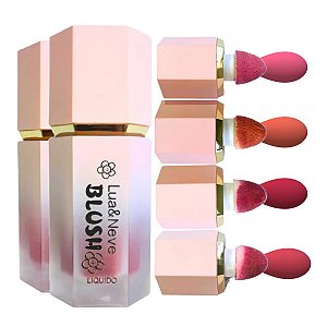 Lua e neve - Blush Liquido com Esponja Luxo LN02359 - 04 Und