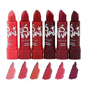 Vivai - Batom Cremoso So Vai 3197 G2 Cores 7 a 12 - 6 Und