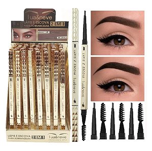 Lua e neve - Lapis para Sobrancelhas com Escova - 48 Und