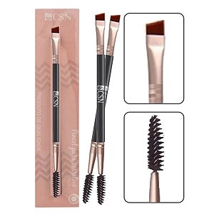 CSN - Pincel Duplo Escova e Chanfrado para Sobrancelha CP48C