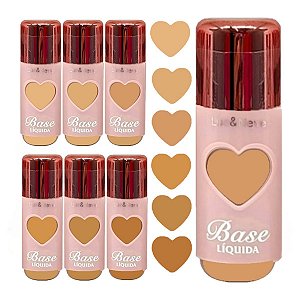 Lua e Neve - Base Tons Escuros Lovers LN02503 (B) - 6 Und