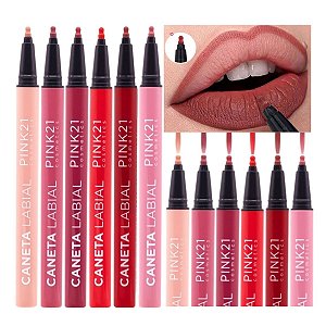Pink 21 - Caneta Labial Contorno CS4949 - 6 Und