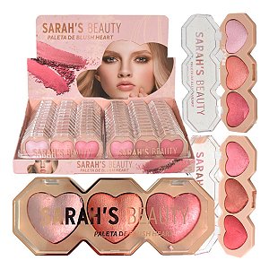 Sarah's - Paleta de Blush Heart Coração S6315 - 24 Und