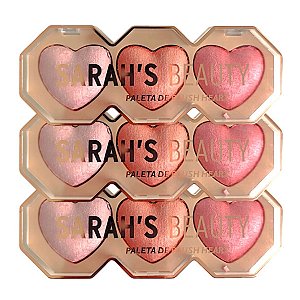 Sarah's - Paleta de Blush Coração Heart S6315 - 6 Und
