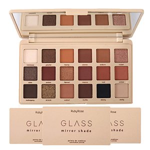 Ruby Rose - Paleta de Sombras Mirror Shade Glass - 3 Unid