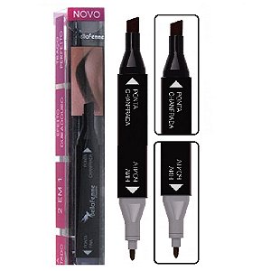 Bella Femme - Caneta Delineadora 2 em 1 Dark Brown BF10055