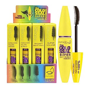 Febella - Mascara de Cilios Colossal a Prova Dagua - 12 unid