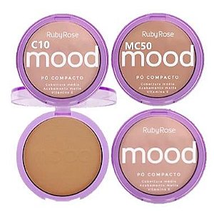 Ruby Rose - Pó Compacto Mood HB855 G1 KIT 02 - 06 Und