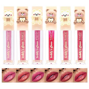 Pink 21 - Lip Gloss Teddy Urso Fofo CS5108 - 6 Und