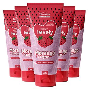 Face Beautiful - Esfoliante Morango + Colageno FB439 - 12 Un