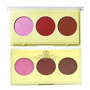 Phallebeauty - Trio Iluminador Blush Contorno PH0321 - UNIT