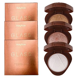 Ruby Rose - Iluminador Glass F1604 - KIT 01 (6 Und)