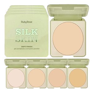 Ruby Rose - Pó Compacto Silk Skin Tons Claros - 04 Unid