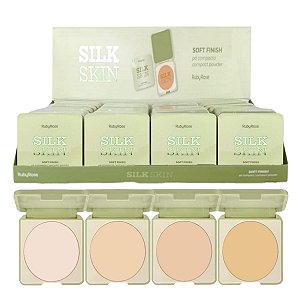 RUby Rose - Po compacto Silk Skin Tons Claros G1 - 24 unid