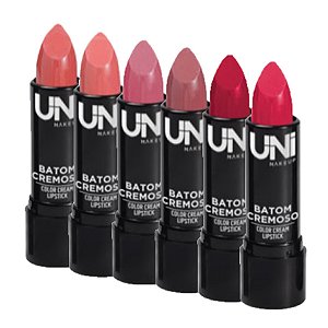 Uni Makeup - Batom Cremoso Color Cream BA127DS - 6 Und