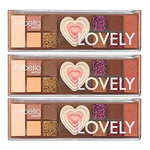 Febella - Paleta de Sombras Lovely PSO30343 (A) - 6 Und