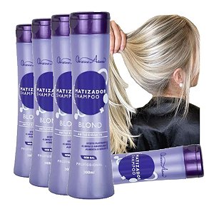 Christine Adans - Shampoo Matizador BLOND Loiro - 6 Und