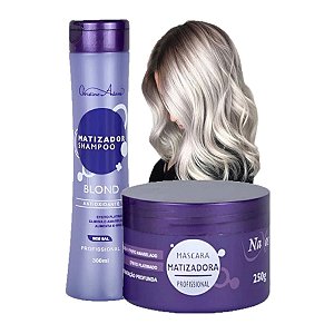 Naxos - Kit Shampoo e Mascara Loiro Matizador