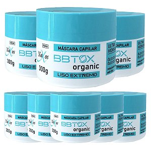 Naxos - Mascara Capilar BBtox Organic Liso Extremo - 6 Und