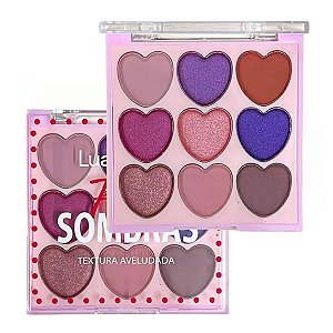Lua e Neve - Paleta de Sombras Face Coração LN02484 - COR 02