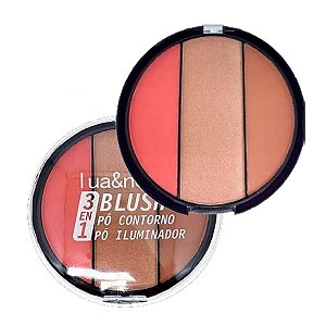 Lua e Neve - Blush e Contorno e Iluminador LN02141 - 01 kIT