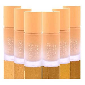 Pink 21 - Corretivo e Contorno Liquido CS5118 - 6 Und