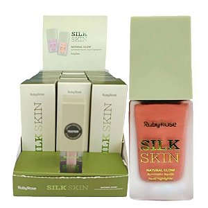 Ruby Rose - Iluminador Liquido Silk Skin Shine On - 12 Und